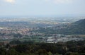 panorama of Padan Plain in Northern Italy Royalty Free Stock Photo