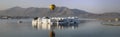 Panorama from the palace Jal Mahal Water Palace, Jaipur, India