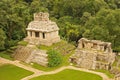 Panorama of Palenque archaeological site, a pre Columbian Maya civilization of Mesoamerica. Known as Lakamha Big Water, Mexico