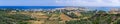 Panorama of Paleochora town on Crete, Greece Royalty Free Stock Photo