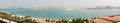 Panorama of the Palm Jumeirah man-made island Royalty Free Stock Photo