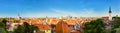 Panorama Panoramic Scenic View Landscape Old City Town Tallinn I Royalty Free Stock Photo