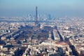 Panorama of Paris with eiffel tower Royalty Free Stock Photo