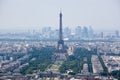 Panorama of Paris with eiffel tower