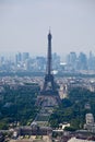 Panorama of Paris with eiffel tower