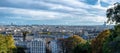 Panorama of Paris, France as seen from Montmartre Royalty Free Stock Photo