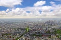 Panorama of Paris from the Montparnasse Tower. France. Royalty Free Stock Photo