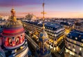 Panorama of Paris - Opera Garnier in the background Royalty Free Stock Photo