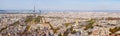 Panorama of Paris. Top view Royalty Free Stock Photo