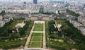 Panorama of Paris. View from Eiffel tower