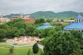 Panorama and Park in Downtown Chattanooga, Tennessee Royalty Free Stock Photo