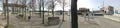 Panorama of the park in front of German Chancellery, Berlin