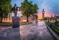 Panorama of Parliament Square and Queen Elizabeth Tower