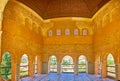 Panorama of Partal palace hall, Alhambra, Granada, Spain