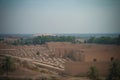 Panorama of partially restored Babylon ruins, Hillah, Iraq Royalty Free Stock Photo