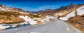 Panorama of the pass Col De Vars, Alps,