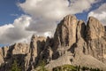 panorama of passo Gardena Royalty Free Stock Photo