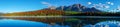 Panorama of Patricia Lake in Jasper National Park