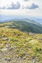 Panorama of the Beskid Zywiecki from the top of Babia GÃ³ra, Poland