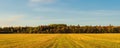 Panorama of PEI rural scene at fall Royalty Free Stock Photo