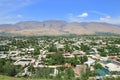 The panorama of Penjikent city, Tajikistan Royalty Free Stock Photo