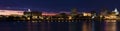 Panorama of Peoria at sunset.