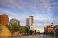 Panorama of Peoria at sunset