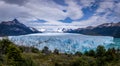 Panorama of Perito Moreno Glacier in Patagonia - El Calafate, Argentina Royalty Free Stock Photo