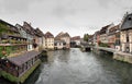 Panorama in The Petite France area in Strasbourg Royalty Free Stock Photo