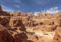 Panorama of Petra in Jordan - ancient city, capital of the Edomites , and later the capital of the Nabataean Kingdom,