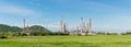 Panorama of Petrochemical industry power station in Thailand