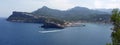 Panorama of Peurto de Soller Mallorca Spain