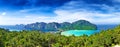 Panorama of Phi-Phi island, Krabi Province, Thailand Royalty Free Stock Photo