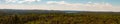 Panorama photo of lookout trail in algonquin park. It is a short uphill hike to get a view of the entire park. Royalty Free Stock Photo