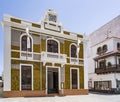 Panorama photo of the museum La Casa Amarilla in Arrecife, Lanzarote, Spain Royalty Free Stock Photo
