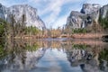 panorama photo of yosemite national park view Royalty Free Stock Photo