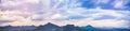 Panorama from Phu Lamduan. The view from the mountain top. Wide angle point to view the mountain range and dramatic sky Royalty Free Stock Photo