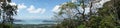 Panorama of phuket, Thailand, view from monkey hill, tropical island archipelago