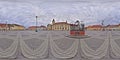 360 panorama of Piata Mare in Sibiu, Romania