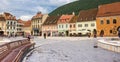 Panorama of the Piata Sfatului square in Brasov