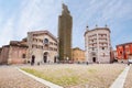 Panorama of Piazza del Duomo, Parma, Italy