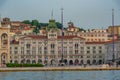 Panorama of Piazza della Unit?"?? d'Italia in Italian town Royalty Free Stock Photo