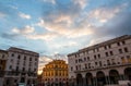The panorama of Piazza della Vittoria