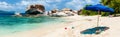 Picture perfect beach at Caribbean Royalty Free Stock Photo