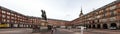 Panorama of picturesque Plaza Mayor in Madrid, Spain Royalty Free Stock Photo