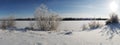 Panorama picturesque taiga