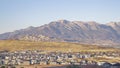 Panorama Picturesque Utah valley with lots of houses