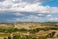 Panorama from Pienza, Tuscany Royalty Free Stock Photo