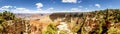 Panorama: Pipe Creek View - Grand Canyon, South Rim, Arizona, AZ Royalty Free Stock Photo