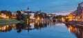Panorama of Pisek, Czechia Royalty Free Stock Photo